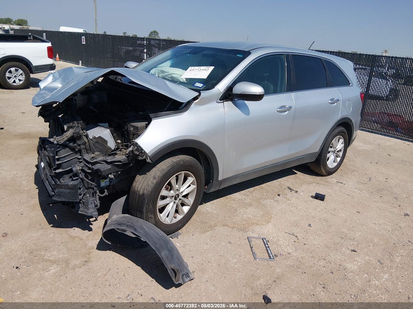 Vin: 5xypg4a52kg579193, lot: 46271172, kia sorento 3.3l lx 20192