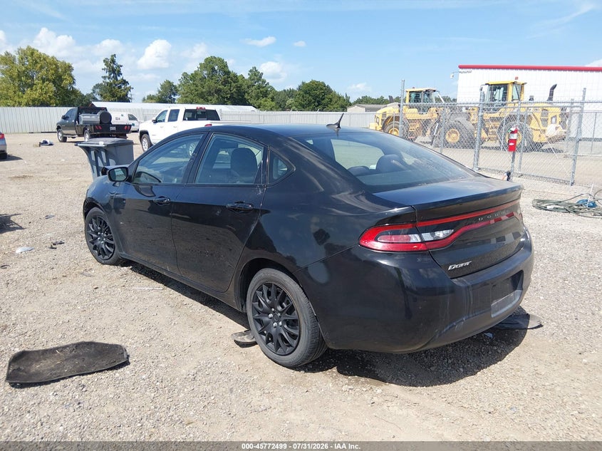Vin: 1c3cdfaa2fd300771, lot: 46271279, dodge dart se 20153