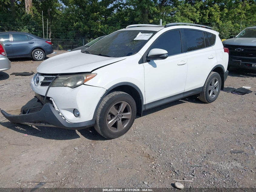 2015 Toyota RAV 4, Удар спереди, IAAI, VIN 2T3RFREV3FW354548 — фото 2