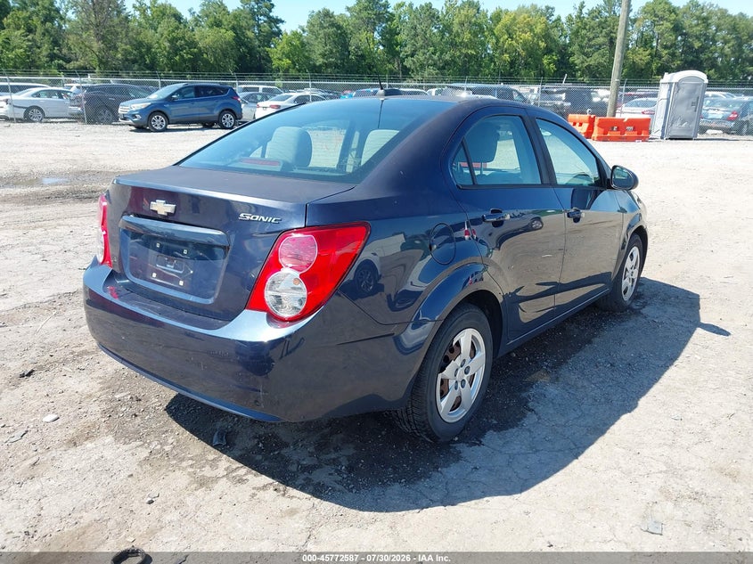 Vin: 1g1ja5sg6f4176702, lot: 46271367, chevrolet sonic ls auto 20154