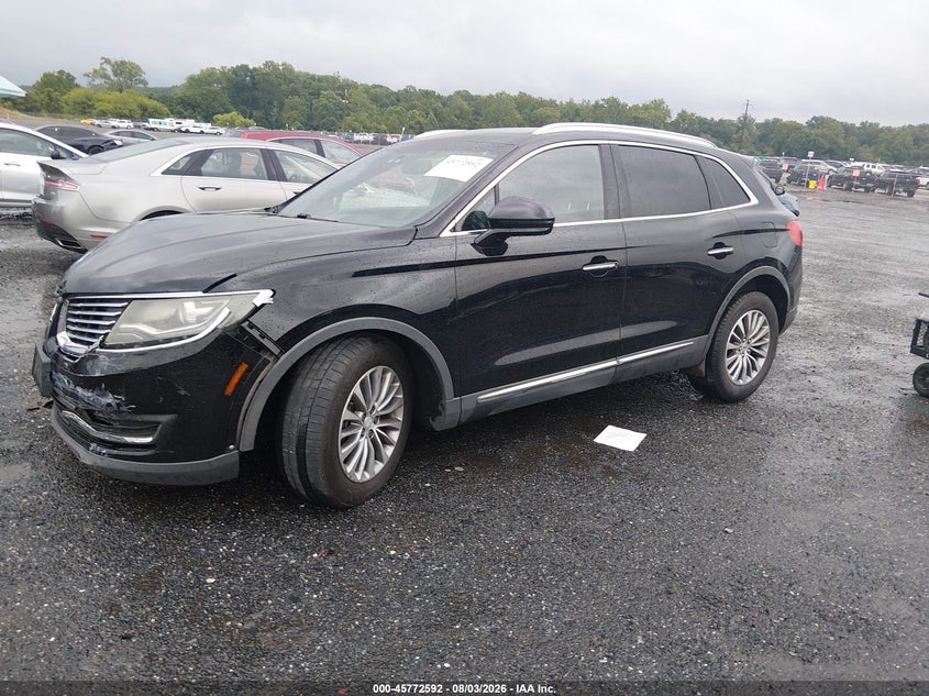 Vin: 2lmpj6kr6hbl33887, lot: 46271372, lincoln mkx select 20172