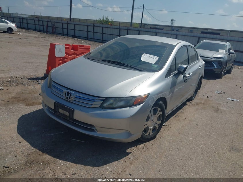 2012 HONDA CIVIC HYBRID auction photo 2