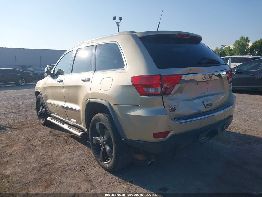 Vin: 1c4rjfct3cc178002, lot: 46271399, jeep grand cherokee overland 20123