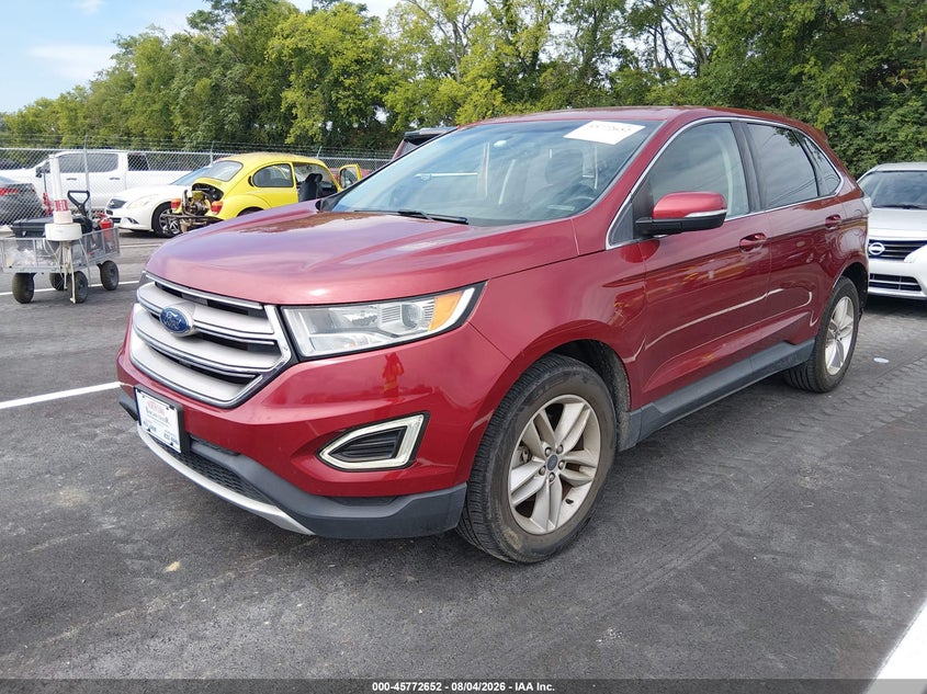 Vin: 2fmtk3j80fbb30456, lot: 46271432, ford edge sel 20152