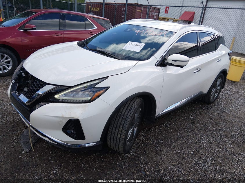 Vin: 5n1az2ms5kn104826, lot: 46271465, nissan murano platinum 20192