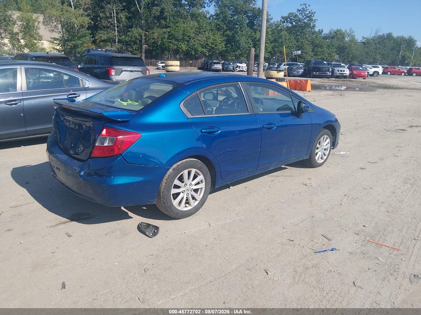 Vin: 2hgfb2f96ch506889, lot: 46271482, honda civic ex-l 20124