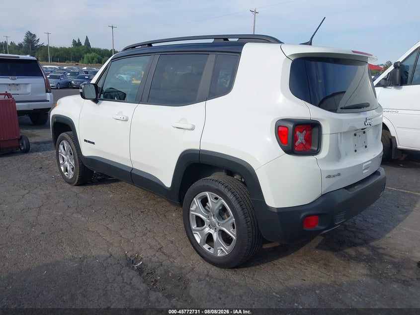 Vin: zacnjdd19ppp29984, lot: 46271511, jeep renegade limited 4x4 20233