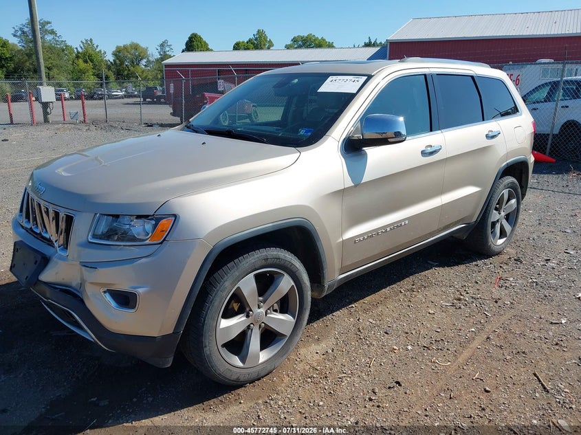 2014 Jeep Grand Cherokee Limited, Удар спереди, IAAI, VIN 1C4RJFBG0EC365852 — фото 2