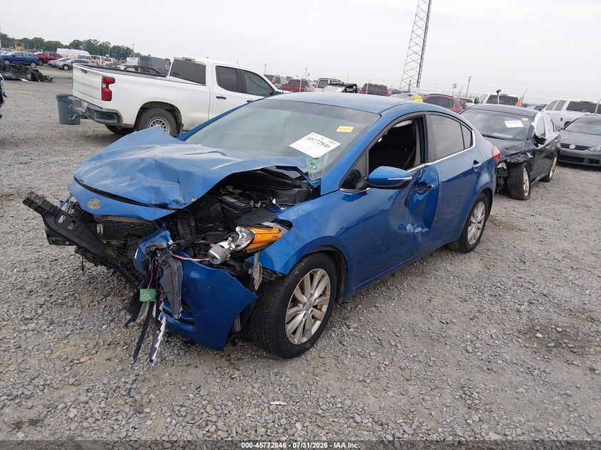 Vin: knafx4a88e5165769, lot: 46271626, kia forte ex 20142