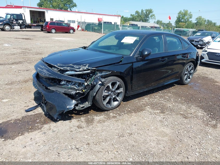 Vin: 2hgfe4f88sh301664, lot: 46271696, honda civic hybrid sport/sport touring 20252