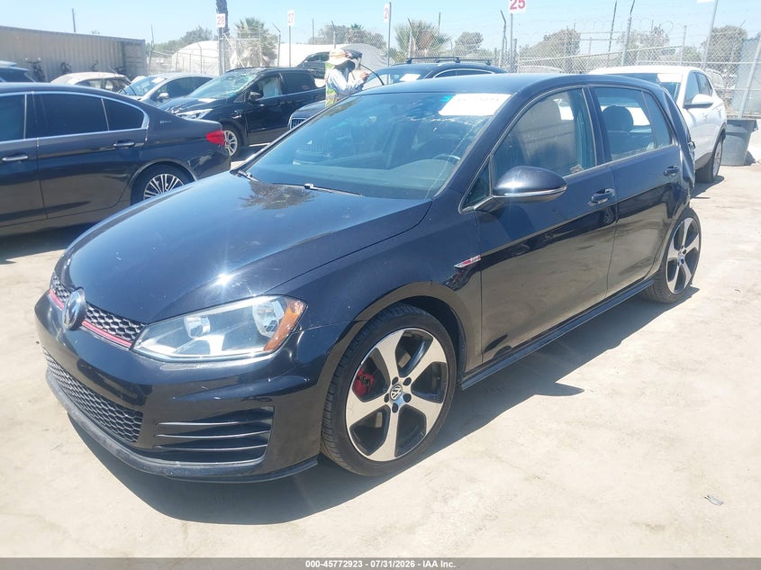 Vin: 3vw5t7au5fm074993, lot: 46271703, volkswagen golf gti 2.0t s 4-door 20152