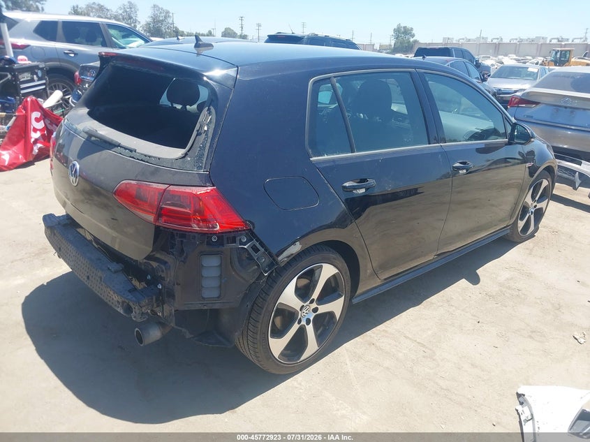 Vin: 3vw5t7au5fm074993, lot: 46271703, volkswagen golf gti 2.0t s 4-door 20154