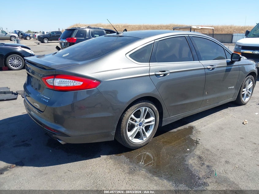 Vin: 3fa6p0ru3gr144735, lot: 46271704, ford fusion hybrid titanium 20164