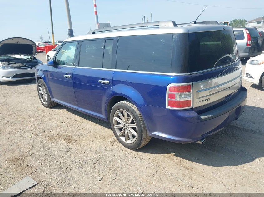 Vin: 2fmgk5d89fba19459, lot: 46271750, ford flex limited 20153
