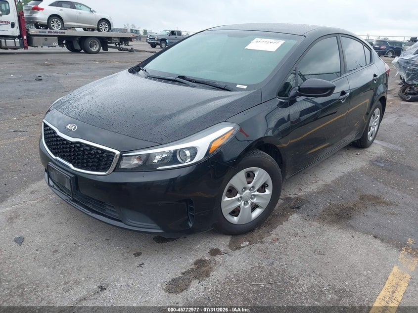 Vin: 3kpfk4a78je272599, lot: 46271757, kia forte lx 20182