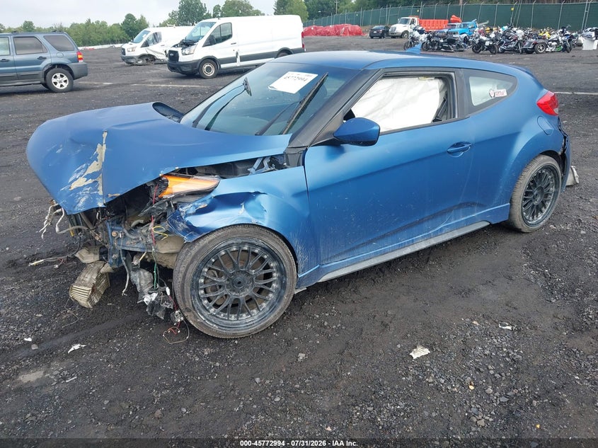 Vin: kmhtc6ae4gu262264, lot: 46271774, hyundai veloster turbo rally edition 20162