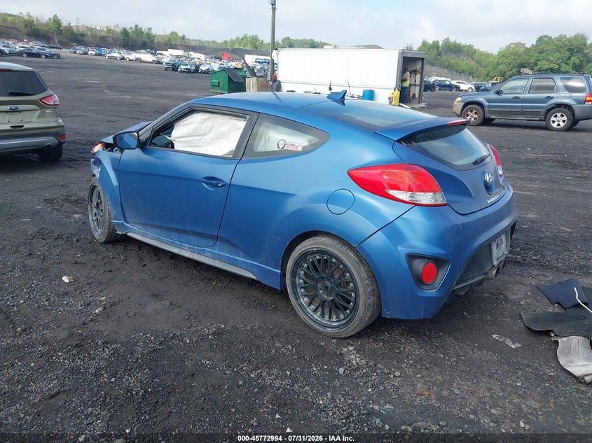 Vin: kmhtc6ae4gu262264, lot: 46271774, hyundai veloster turbo rally edition 20163