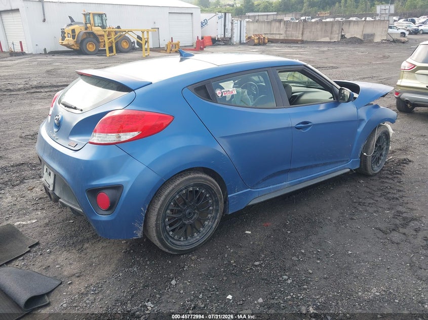 Vin: kmhtc6ae4gu262264, lot: 46271774, hyundai veloster turbo rally edition 20164