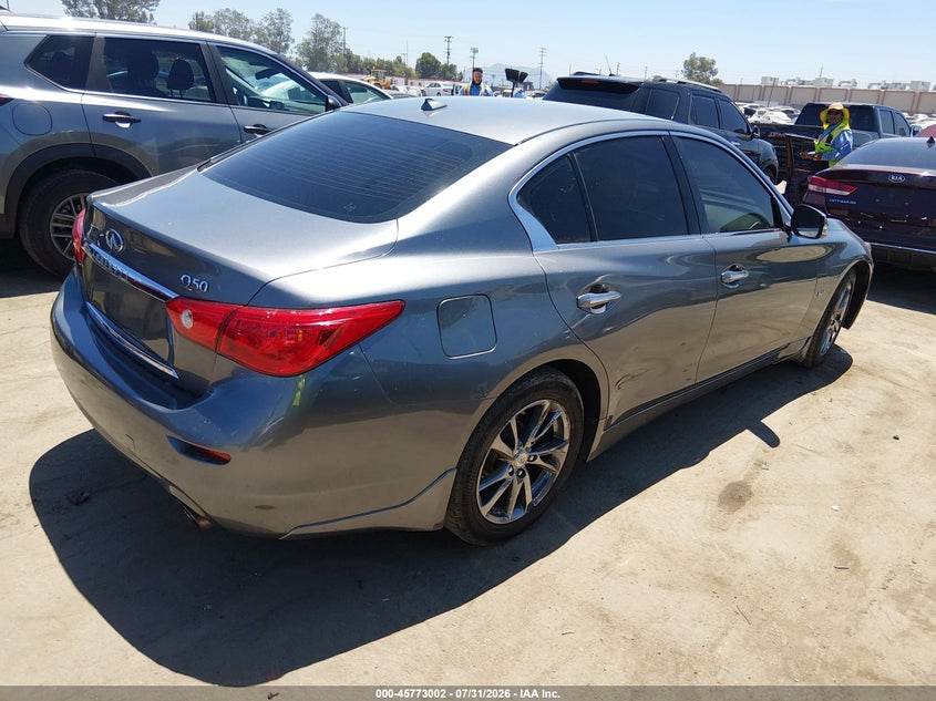 Vin: jn1ev7ap4hm743862, lot: 46271782, infiniti q50 3.0t signature edition 20174