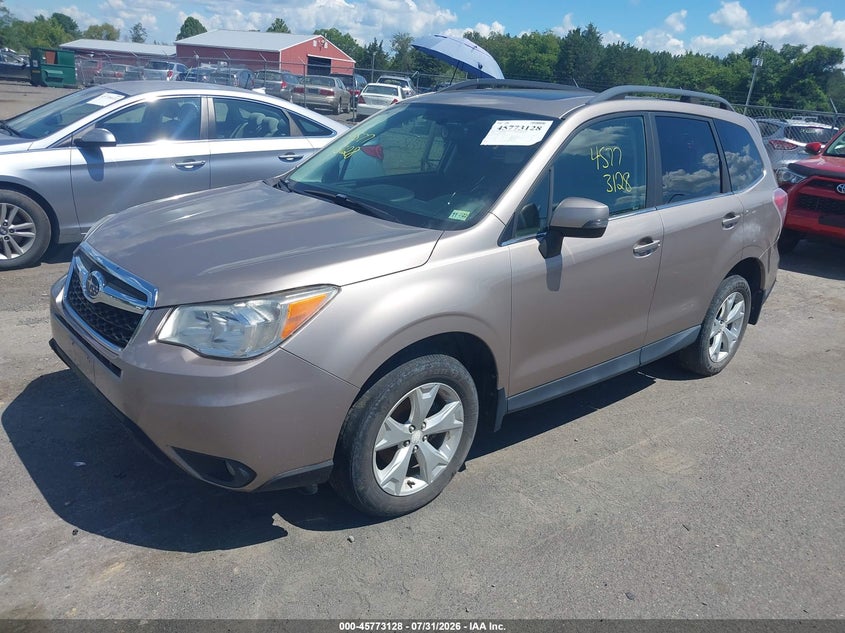 Vin: jf2sjamc6eh513845, lot: 46271908, subaru forester 2.5i touring 20142