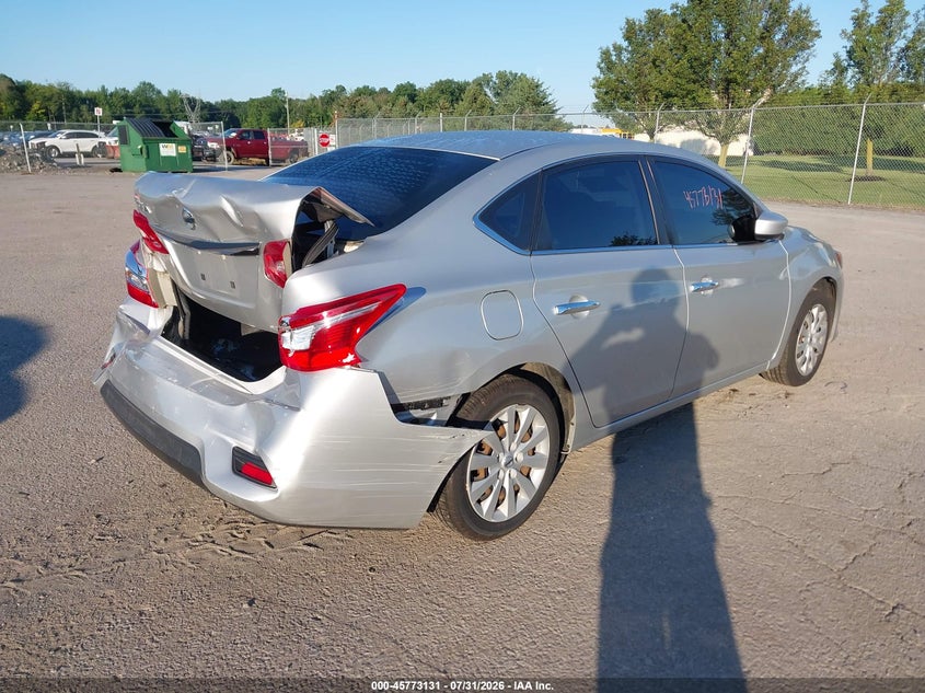 Vin: 3n1ab7ap8jy311558, lot: 46271912, nissan sentra s 20184