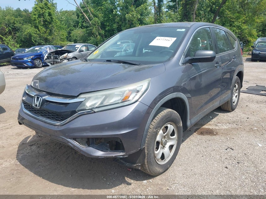 2015 Honda CR-V, Удар спереду, IAAI, VIN 5J6RM4H39FL056389 — фото 2