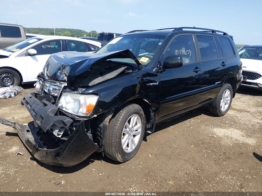 2007 Toyota Highlander, Front End, IAAI, VIN JTEEW21A670046882 — photo 2