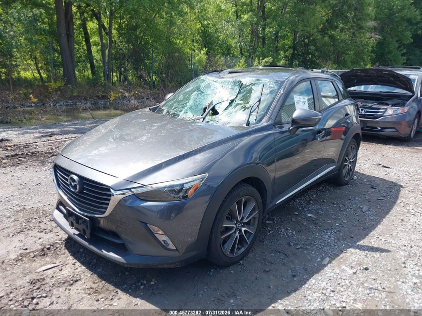 Vin: jm1dkfd75h0176107, lot: 46272062, mazda cx-3 grand touring 20172