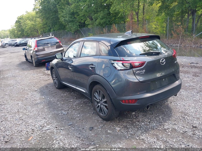Vin: jm1dkfd75h0176107, lot: 46272062, mazda cx-3 grand touring 20173