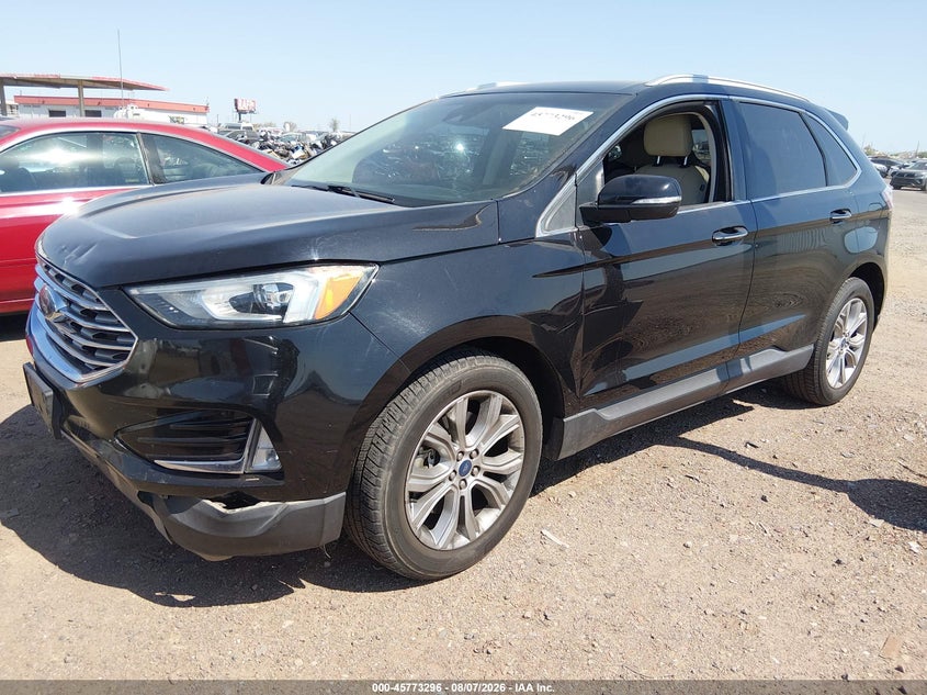 Vin: 2fmpk4k93kbc22542, lot: 46272076, ford edge titanium 20192