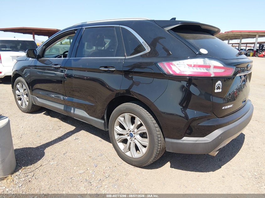 Vin: 2fmpk4k93kbc22542, lot: 46272076, ford edge titanium 20193
