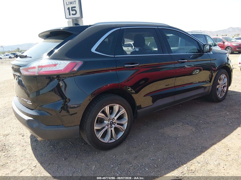 Vin: 2fmpk4k93kbc22542, lot: 46272076, ford edge titanium 20194