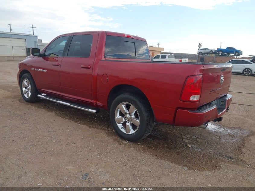 Vin: 1c6rd6mt9cs149168, lot: 46272079, ram 1500 sport 20123