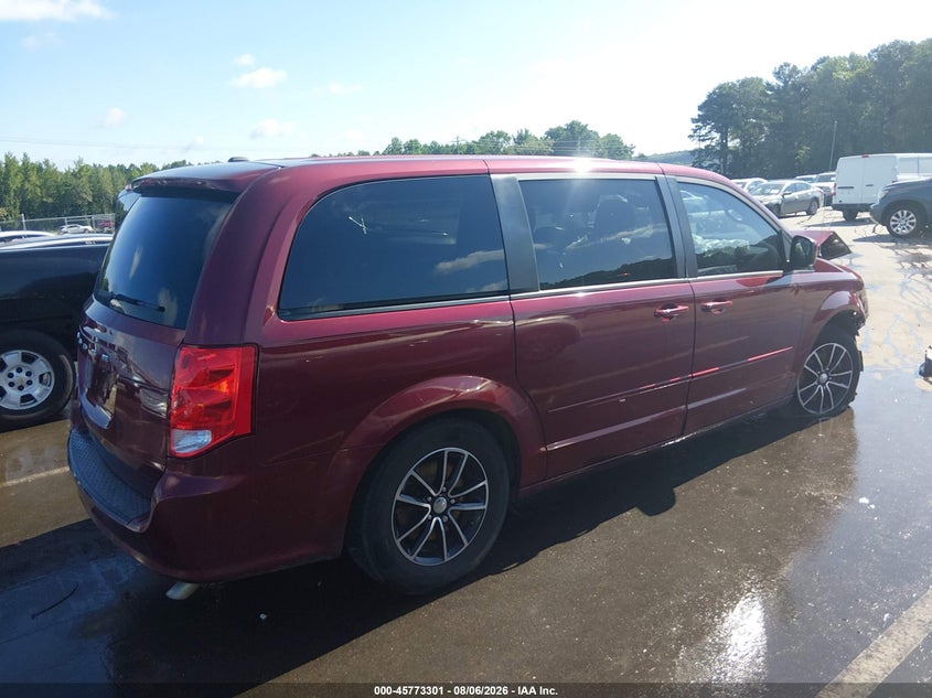 Vin: 2c4rdgcg6hr639661, lot: 46272081, dodge grand caravan sxt 20174