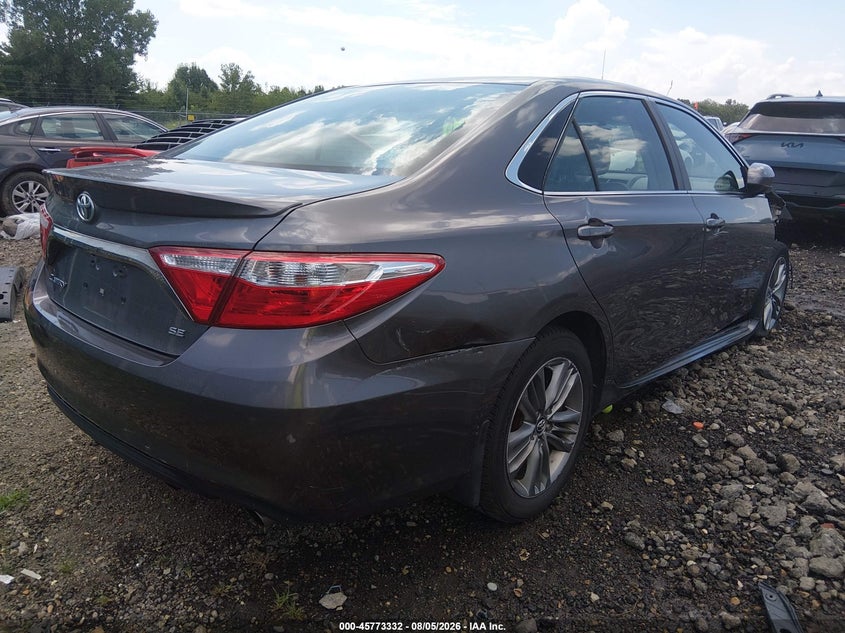 Vin: 4t1bf1fk8gu210513, lot: 46272112, toyota camry se 20164