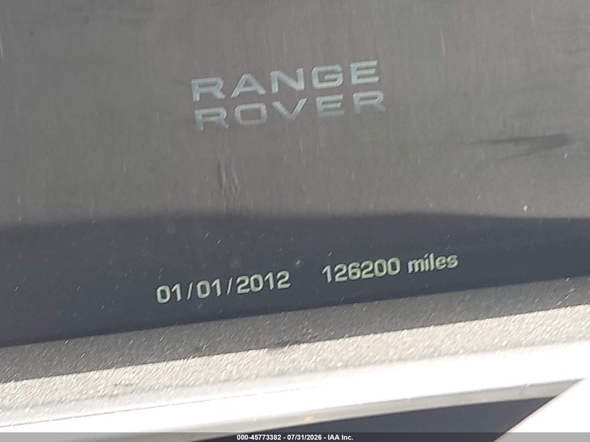 2013 LAND ROVER RANGE ROVER auction photo 7
