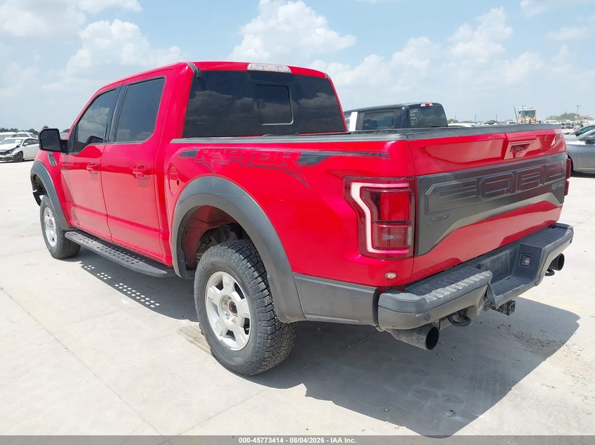 Vin: 1ftfw1rg8jfe70967, lot: 46272194, ford f-150 raptor 20183
