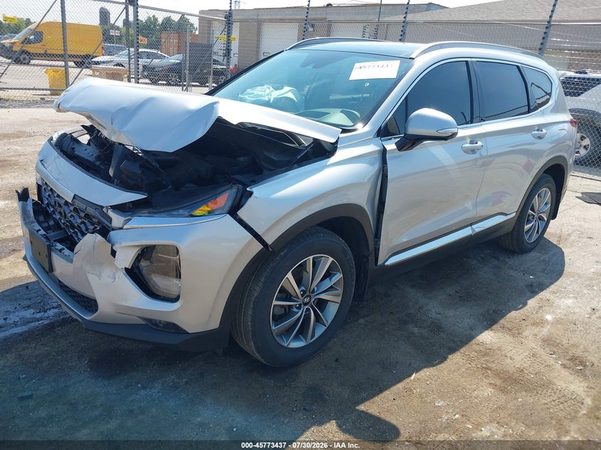 2019 Hyundai Santa Fe, Удар спереди, IAAI, VIN 5NMS5CAD8KH134402 — фото 2