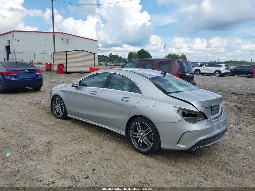 Vin: wddsj4eb3jn590700, lot: 46272237, mercedes-benz cla 250 20183