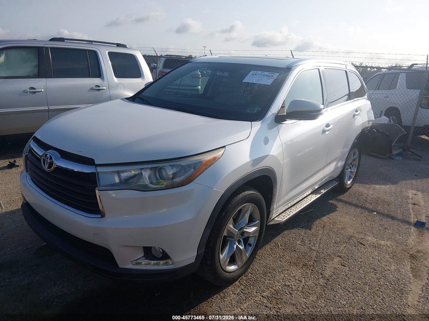 2014 Toyota Highlander, Удар сзади, IAAI, VIN 5TDYKRFHXES006679 — фото 2