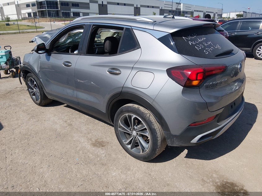 Vin: kl4mmds26pb098083, lot: 46272255, buick encore gx select fwd 20233