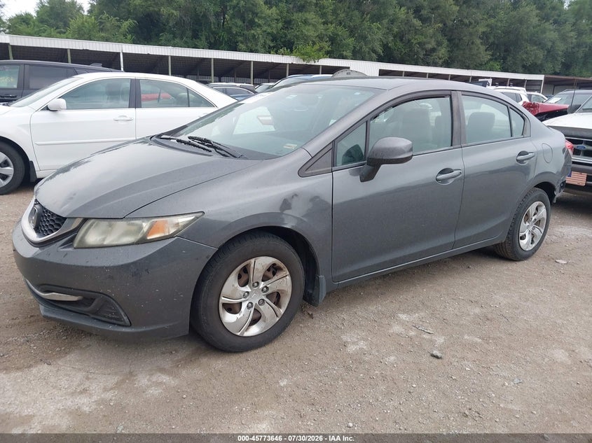 Vin: 19xfb2f57de041015, lot: 46272426, honda civic lx 20132