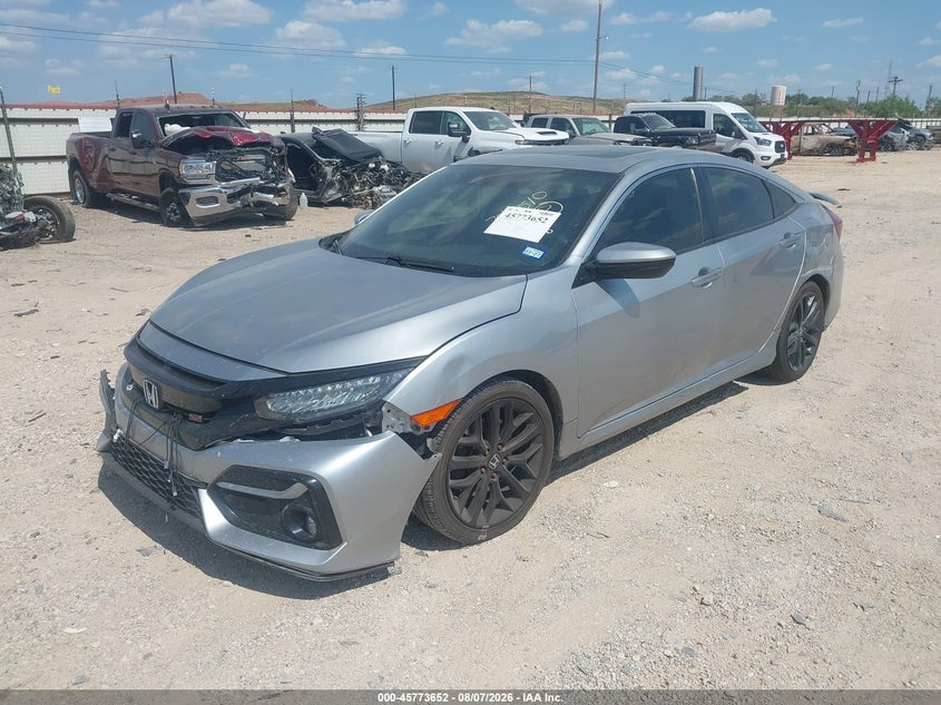 Vin: 2hgfc1e55lh706510, lot: 46272432, honda civic si sedan 20202