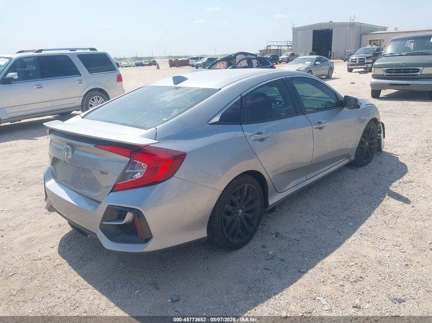 Vin: 2hgfc1e55lh706510, lot: 46272432, honda civic si sedan 20204