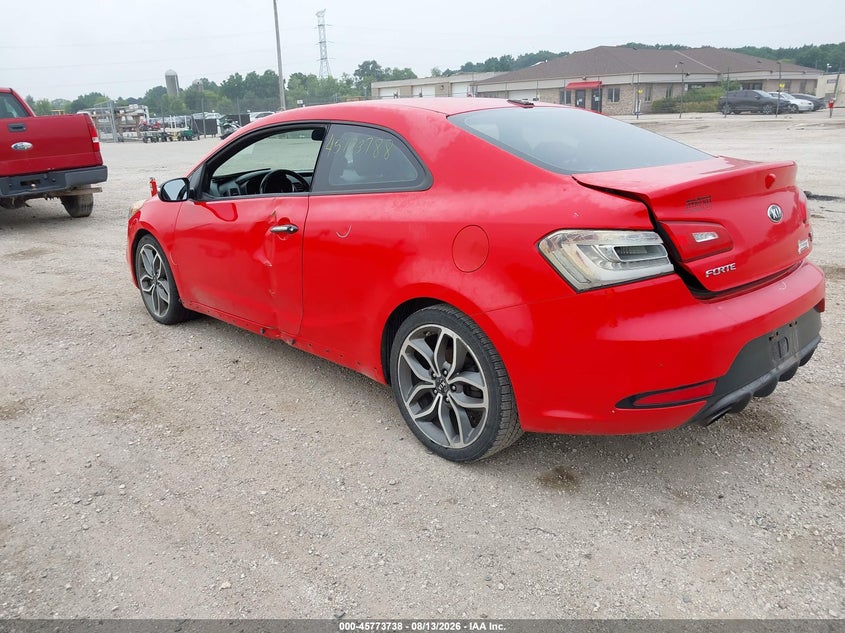 Vin: knafz6a3xf5377875, lot: 46272517, kia forte koup sx 20153