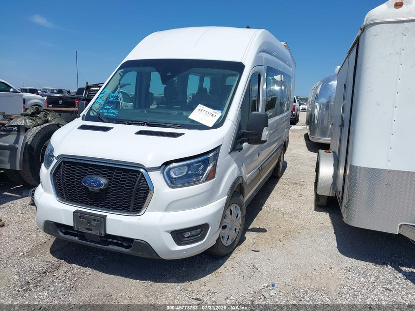 Vin: 1fbax2x83pkb33801, lot: 46272563, ford transit-350 passenger van xlt 20232