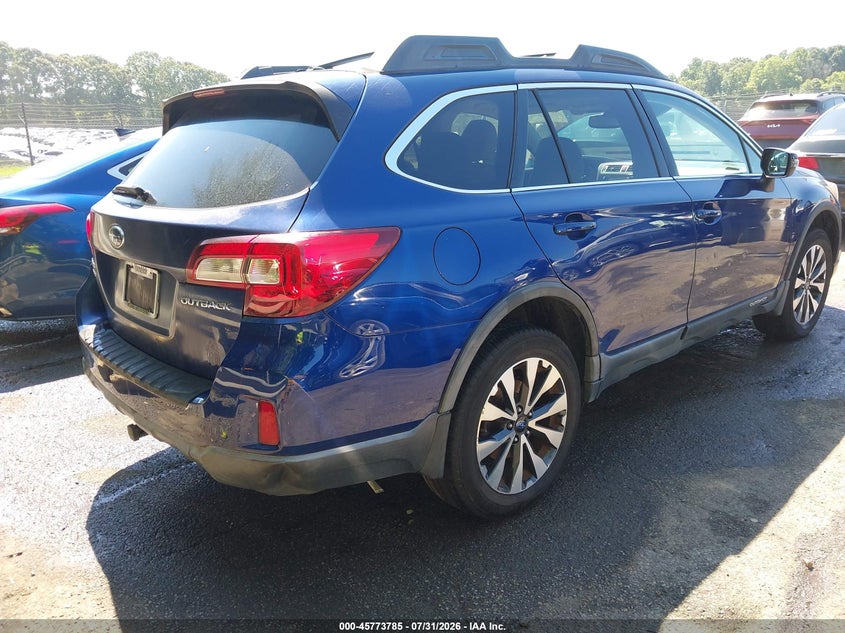 Vin: 4s4bsbnc7f3270945, lot: 46272565, subaru outback 2.5i limited 20154