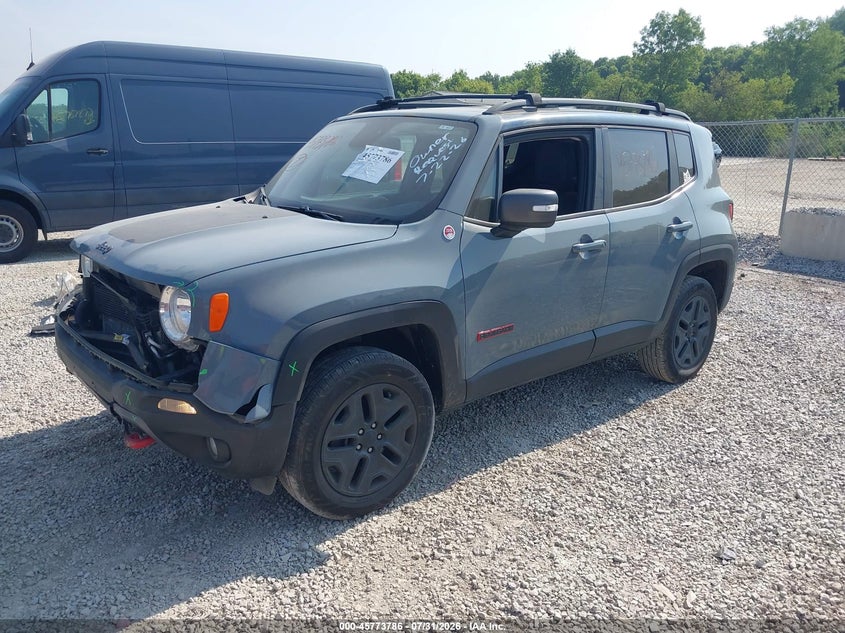 Vin: zaccjbcbxjph83794, lot: 46272566, jeep renegade trailhawk 4x4 20182