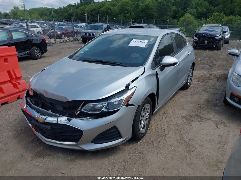 Vin: 3g1bc6sm0ks535112, lot: 46272642, chevrolet cruze ls 20192