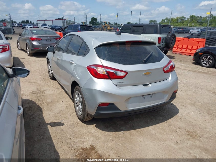 Vin: 3g1bc6sm0ks535112, lot: 46272642, chevrolet cruze ls 20193